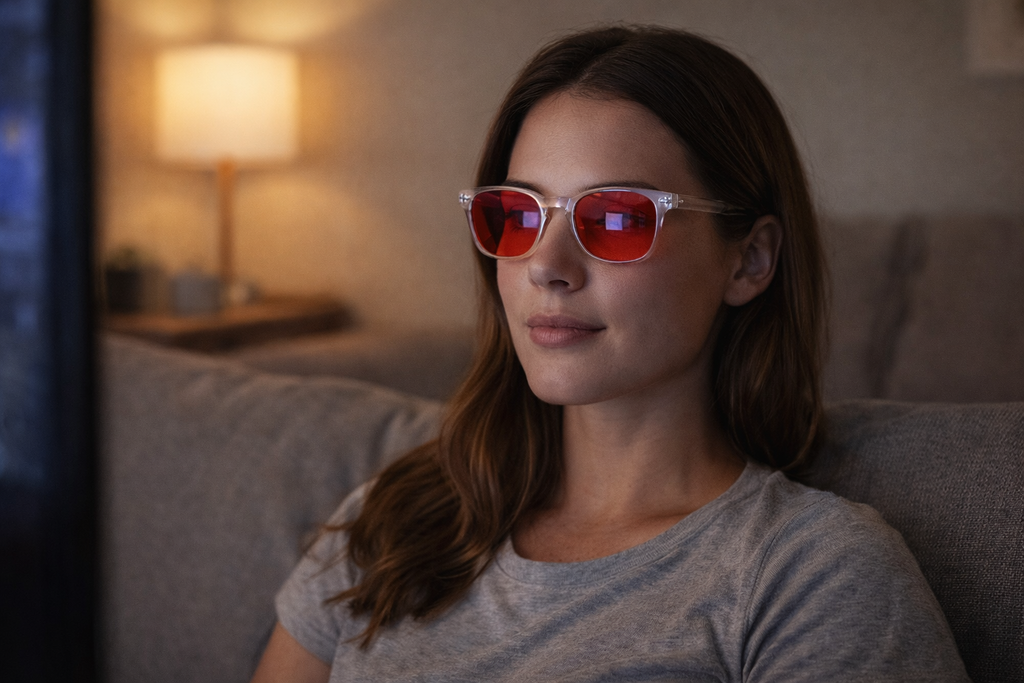 Gafas IONIX RED SLEEP - Filtrado de la luz que interviene con tu melatonina.