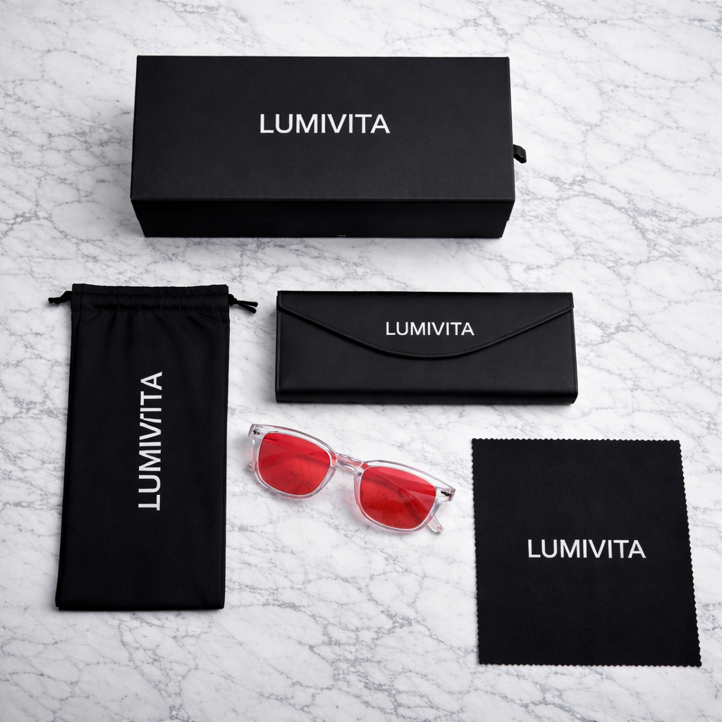 Gafas IONIX RED SLEEP - Filtrado de la luz que interviene con tu melatonina.